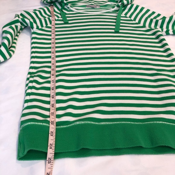 Gap Green White Stripe Hoodie Sweatshirt - Picture 11 of 16